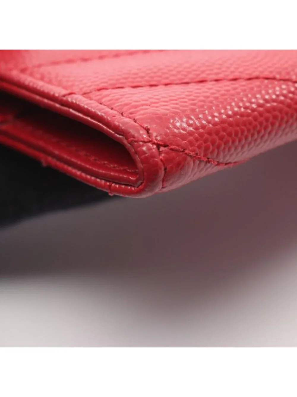 ★SOLD★ Saint Laurent Paris Card Case Monogram Red Leather Passport - Picture 6 of 9